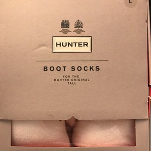 Hunter Boot Socks For Original Tall Size L Cream